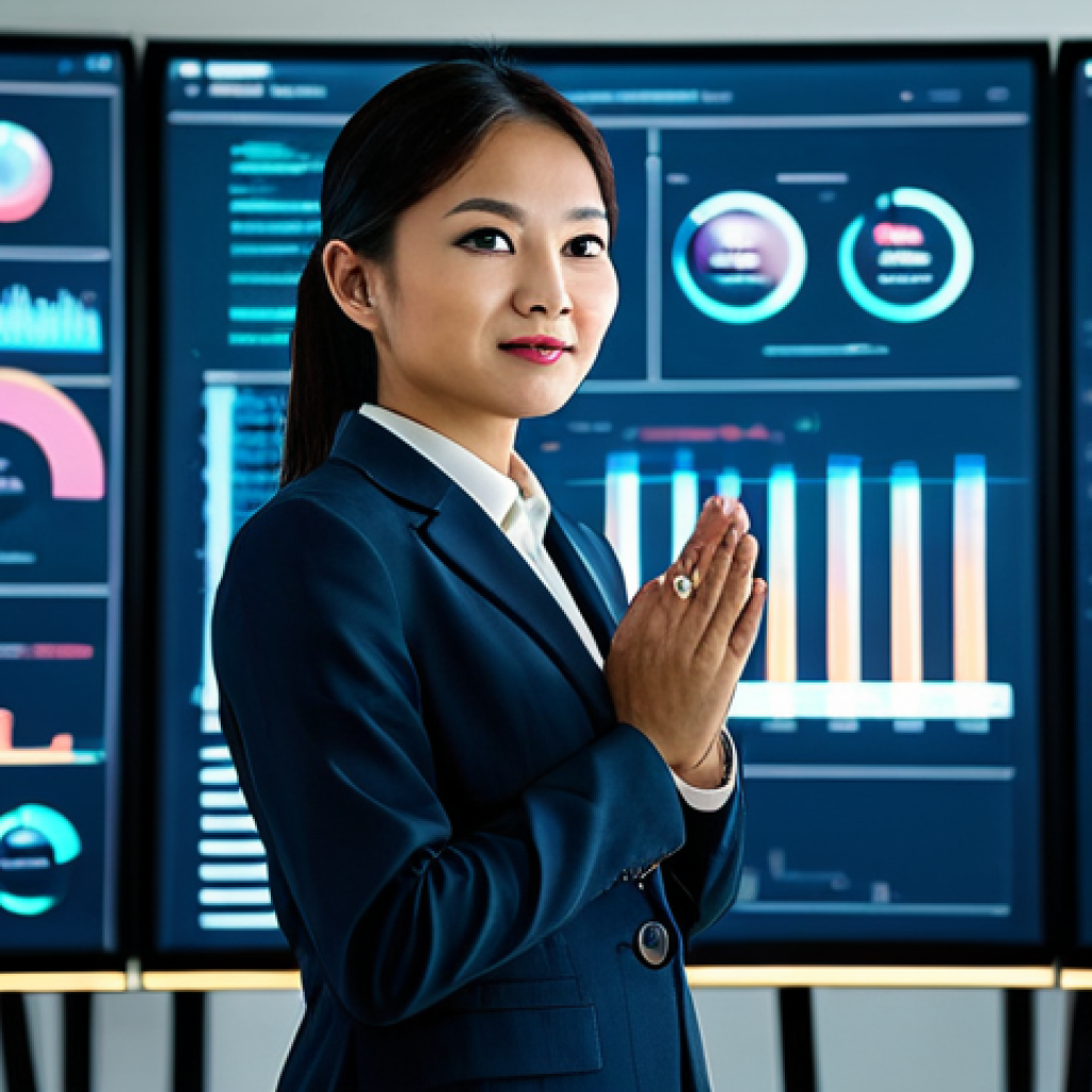 A professional Malaysian individual, formerly a corporate lawyer, now working as a cybersecurity and data privacy expert. Dressed in smart, modern business attire, fully clothed, modest clothing, appropriate attire, professional dress. Standing confidently in a bright, futuristic tech office with large screens displaying abstract data visualizations in the background. The lighting is clean and well-lit. Professional photography, high-resolution, sharp focus, perfect anatomy, correct proportions, natural pose, well-formed hands, proper finger count, natural body proportions, safe for work, appropriate content, fully clothed, professional.