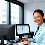 Document Automation**

"A professional lawyer in a modern office, smiling confidently while using document automation software on a computer, fully clothed in a modest business suit, appropriate attire, safe for work, perfect anatomy, natural proportions, professional digital illustration, high quality, focus on efficiency and technology."

**