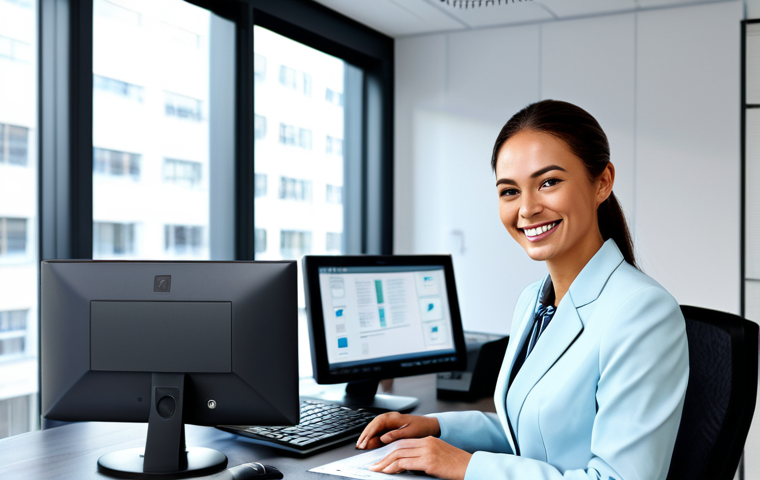Document Automation**

"A professional lawyer in a modern office, smiling confidently while using document automation software on a computer, fully clothed in a modest business suit, appropriate attire, safe for work, perfect anatomy, natural proportions, professional digital illustration, high quality, focus on efficiency and technology."

**